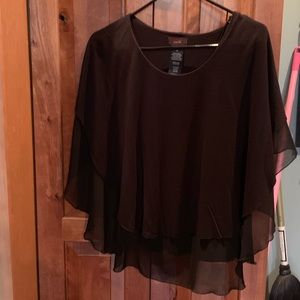 SOLD☀️Black layered blouse by Mark.